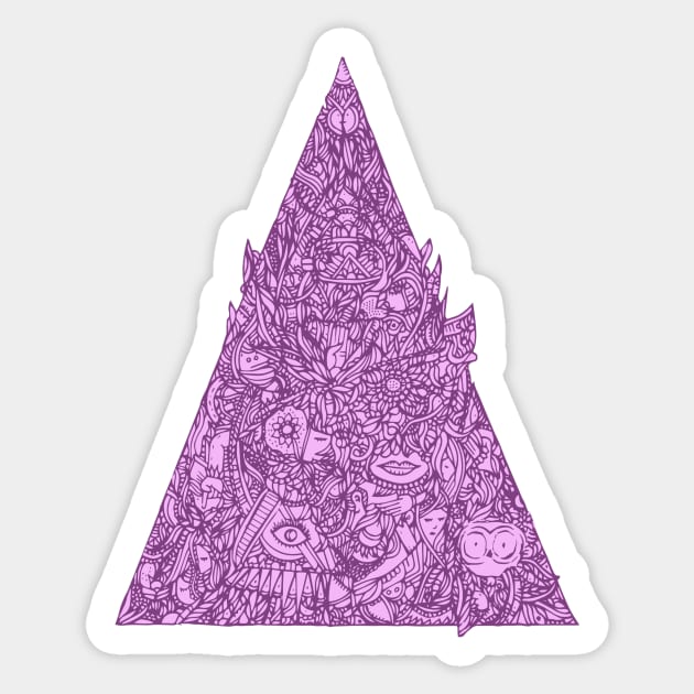 Triangulo aproximayativo pinky Sticker by FranchuteLoco